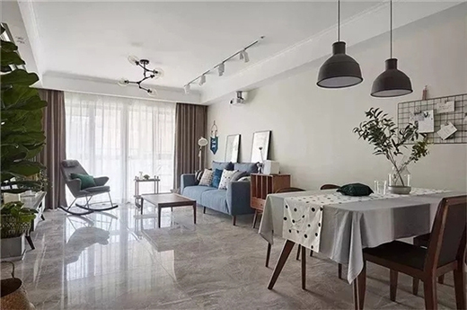 这样设计,让客餐厅空间既相连又独立