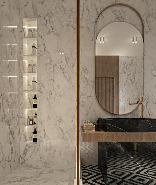 黑金配色 · 法式轻奢风复式室内伟德娱乐开户