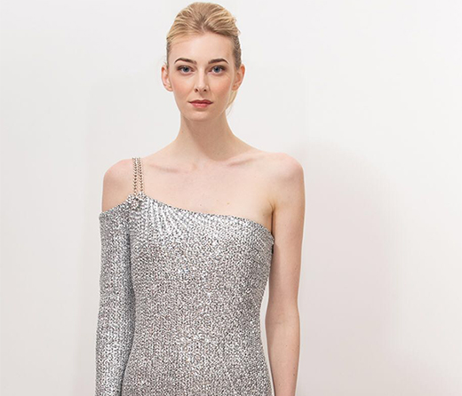 蔡健雅身穿ST.JOHN礼服长裙优雅出席音乐盛典