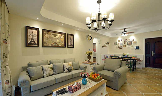 现代美式风格伟德娱乐开户，时尚大气的家居空间，堪称完美!