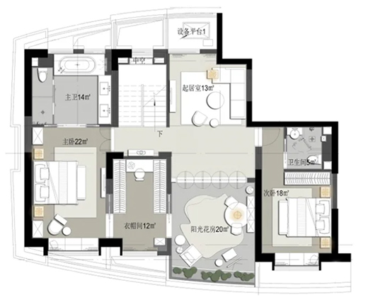 320㎡“醉美”顶层复式！你的最爱！